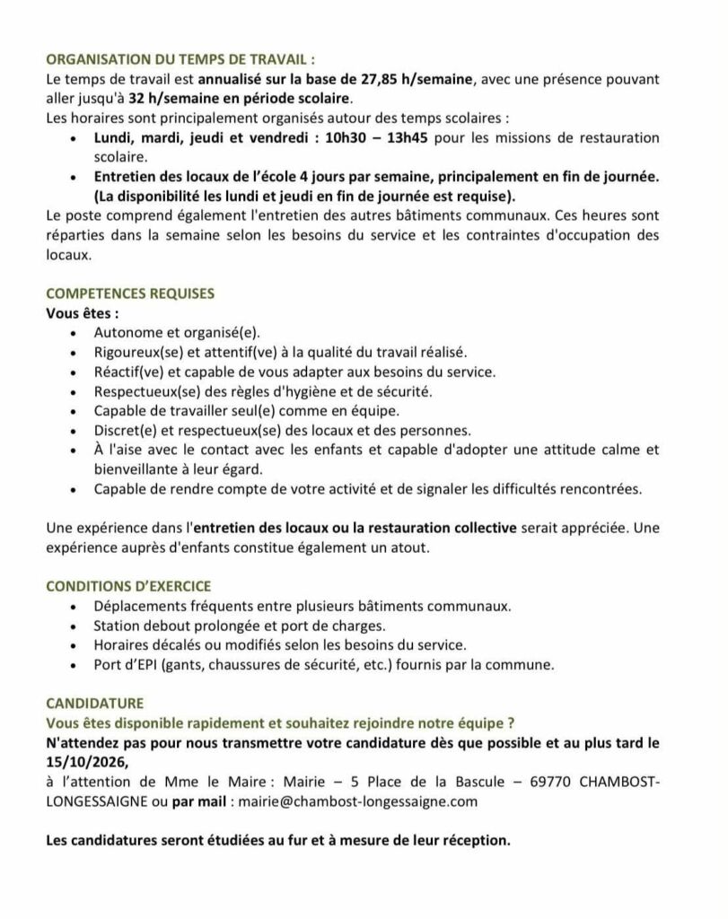 Recrutement