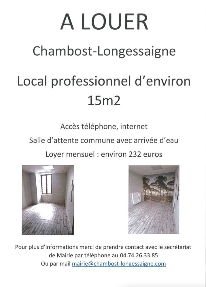 a louer local pro