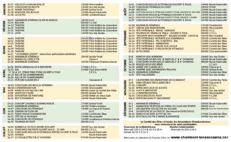 calendrier manifestations 2024
