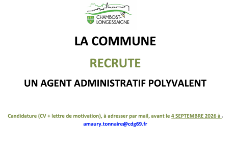 recrutement agent mairie