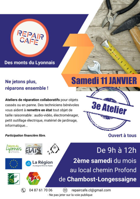 repair cafe 11 janvier