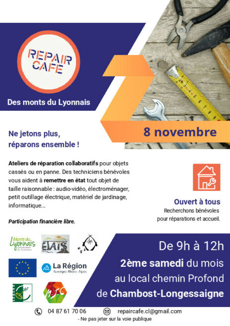 repair cafe 8 novembre 2025