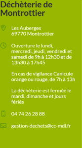 accès aux déchèteries pour les particuliers communauté de communes des monts du lyonnais