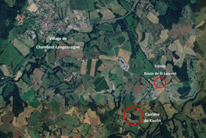 vue aerienne kaolin